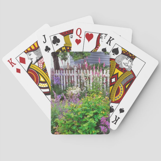 USA, Oregon, Portland. Explosion Of Springtime Playing Cards (Back)