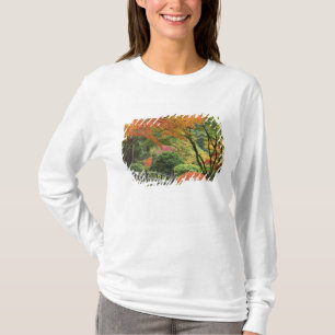USA, Oregon, Portland. Wooden bridge and maple T-Shirt