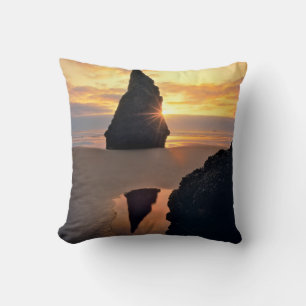USA, Oregon. Rock Formation At Sunset Cushion