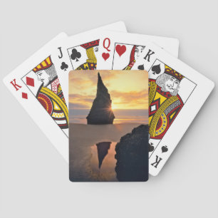 USA, Oregon. Rock Formation At Sunset Playing Cards