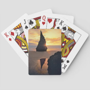 USA, Oregon. Rock Formation At Sunset Playing Cards