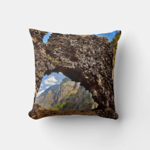 USA, Oregon. Rock Of Ages Arch In Columbia River Cushion