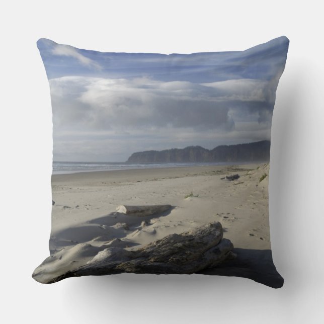 USA, Oregon, Sand Dunes and Ocean, Pacific City Cushion (Front)