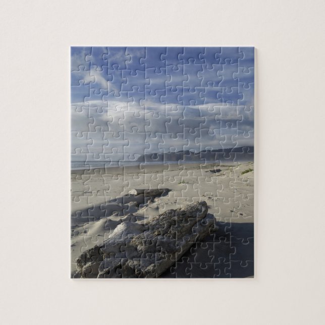 USA, Oregon, Sand Dunes and Ocean, Pacific City Jigsaw Puzzle (Vertical)