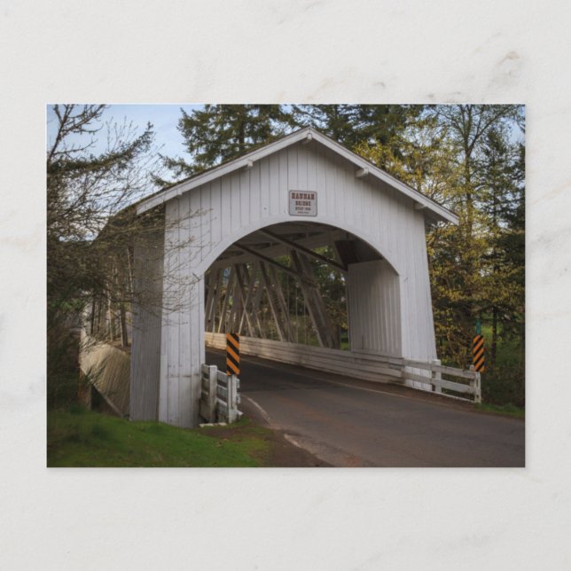 USA, Oregon, Scio, Hannah Bridge 2 Postcard (Front)