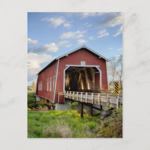USA, Oregon, Scio, Shimanek Bridge Postcard