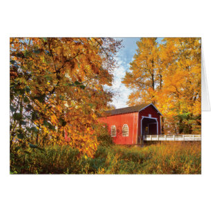 USA, Oregon. Shimanek Covered Bridge In Morning