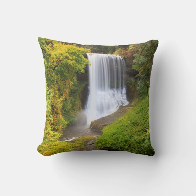 USA, Oregon, Silver Falls State Park 3 Cushion (Front)