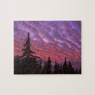 USA, Oregon, Three Sisters Wilderness, Vivid Jigsaw Puzzle