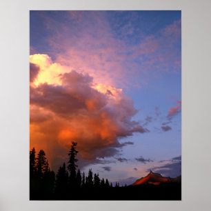 USA, Oregon, Umpqua National Forest. Storm 2 Poster