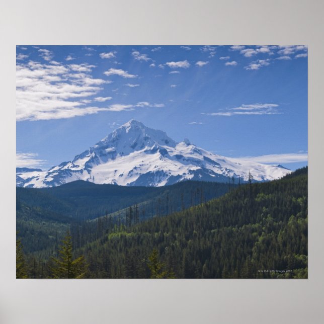 USA, Oregon, View of Mount Hood Poster (Front)