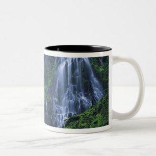 USA, Oregon, Willamette National Forest. View of Two-Tone Coffee Mug