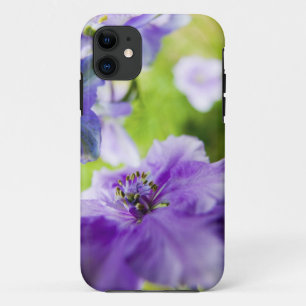 USA, Oregon, Willamette Valley, Larkspur Close 2 iPhone 11 Case