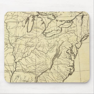 USA outline Mouse Pad