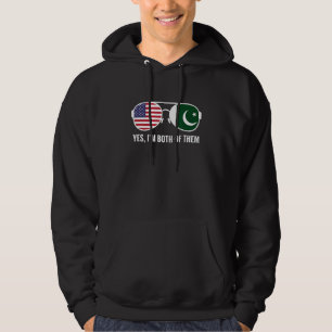 Usa Pakistan Flag Sunglasses Pakistani Americans Hoodie