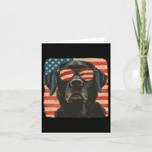 Usa Patriot 4th Of July Labrador Retriever Dog Wom Card