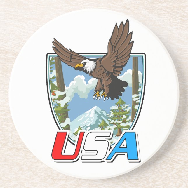 USA Patriot logo Coaster (Front)