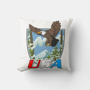USA Patriot logo Cushion