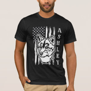 USA Patriot Shiba Inu Dog US Pet T-Shirt