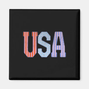 Usa Patriotic 4th Of July America Independence Day Magnet
