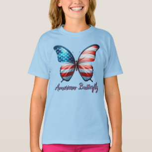 USA/patriotic 4th of July butterfly T-Shirt