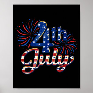 Usa patriotic 4th of july poster