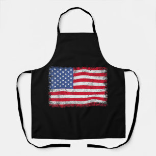 USA Patriotic American Flag For Men Women Kids Boy Apron