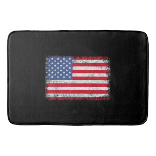 USA Patriotic American Flag For Men Women Kids Boy Bath Mat