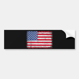 USA Patriotic American Flag For Men Women Kids Boy Bumper Sticker