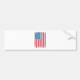 USA Patriotic American Flag For Men Women Kids Boy Bumper Sticker