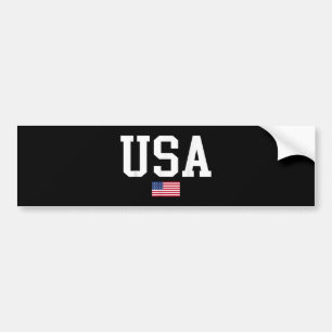 USA Patriotic American Flag For Men Women Kids Boy Bumper Sticker