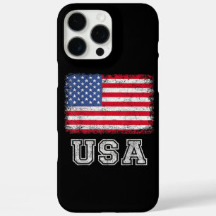 USA Patriotic American Flag For Men Women Kids Boy iPhone 16 Pro Max Case