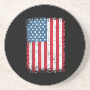 USA Patriotic American Flag For Men Women Kids Boy Coaster