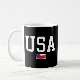 USA Patriotic American Flag For Men Women Kids Boy Coffee Mug