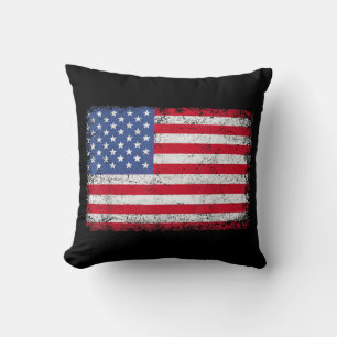 USA Patriotic American Flag For Men Women Kids Boy Cushion