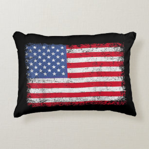 USA Patriotic American Flag For Men Women Kids Boy Decorative Cushion