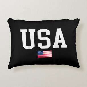 USA Patriotic American Flag For Men Women Kids Boy Decorative Cushion
