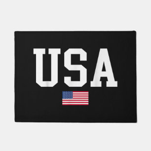 USA Patriotic American Flag For Men Women Kids Boy Doormat