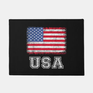 USA Patriotic American Flag For Men Women Kids Boy Doormat