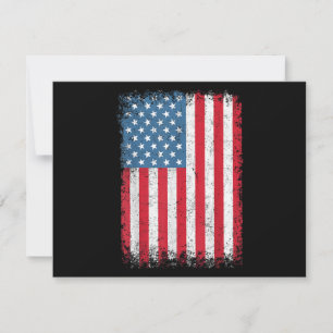 USA Patriotic American Flag For Men Women Kids Boy Holiday Card