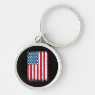 USA Patriotic American Flag For Men Women Kids Boy Key Ring