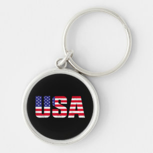 USA Patriotic American Flag For Men Women Kids Boy Key Ring