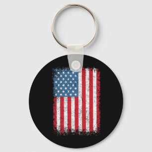 Usa Patriotic American Flag For Men Women Kids Boy Key Ring