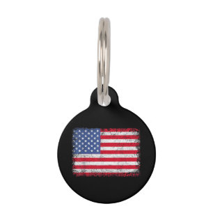 USA Patriotic American Flag For Men Women Kids Boy Pet Tag