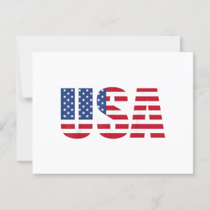 USA Patriotic American Flag For Men Women Kids Boy Postcard
