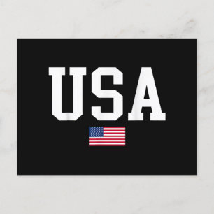 USA Patriotic American Flag For Men Women Kids Boy Postcard