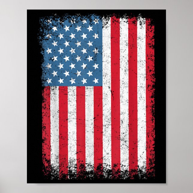 USA Patriotic American Flag For Men Women Kids Boy Poster (Front)