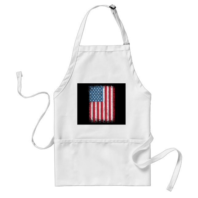 USA Patriotic American Flag For Men Women Kids Boy Standard Apron (Front)