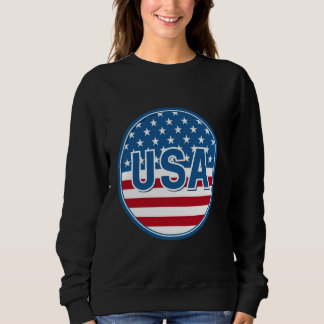 USA Patriotic American Flag For Men Women Kids Boy Sweatshirt