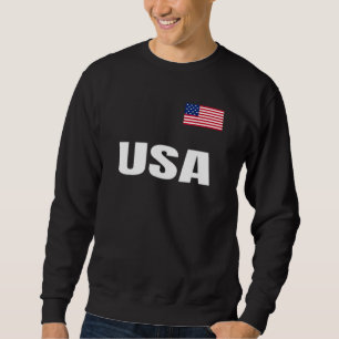 USA Patriotic American Flag For Men Women Kids Boy Sweatshirt